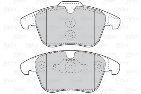 Гальмівні колодки дискові CITROEN/PEUGEOT C5/407/508 "1,6-2,0 "F "09>> Valeo 302124