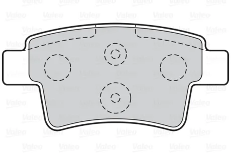 Гальмівні колодки дискові CITROEN C4Picasso "1,6-2,0 "06-13 Valeo 302214