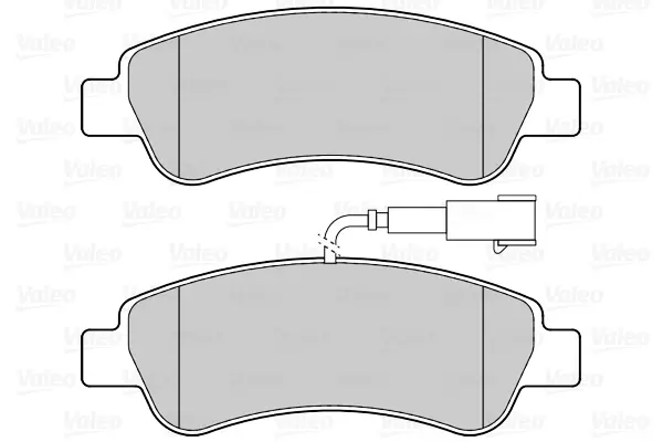 Гальмівні колодки дискові CITROEN/FIAT/PEUGEOT Boxer/Ducato/Jumper "2,0-3,0 "R 06>> Valeo 302223 (фото 1)