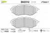 Гальмівні колодки дискові SUBARU Forester/Legact/Outback/Tribeca "1,6-3,6 "F "03>> Valeo 302312 (фото 1)