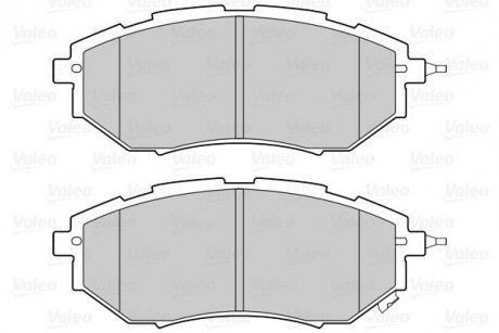 Гальмівні колодки дискові SUBARU Forester/Legact/Outback/Tribeca &quot;1,6-3,6 &quot;F &quot;03&gt;&gt; Valeo 302312 (фото 1)