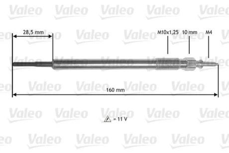 Свеча накаливания Valeo 345177