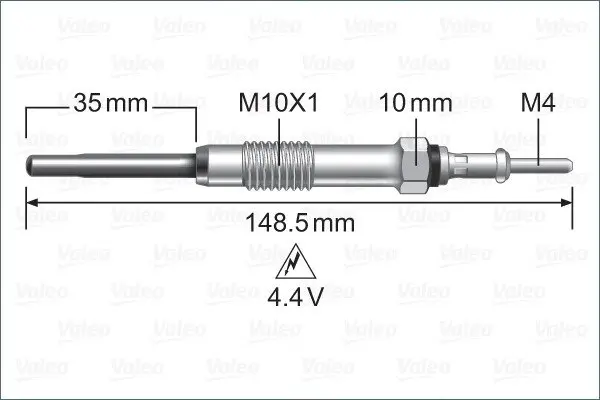 VALEO CITROEN свічка розжарювання Jumper HDI,Peugeot 11-,Ford Transit 2.2TDCi Valeo 345225 (фото 1)