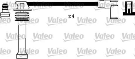 VALEO Комплект проводів високої напруги Valeo 346366