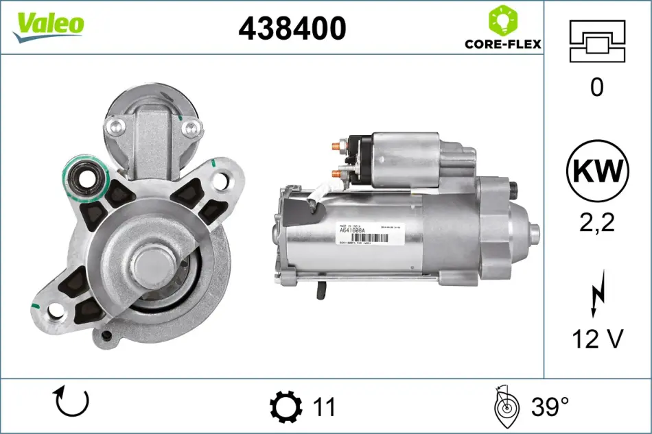 Стартер Valeo 438400 (фото 1)