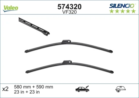 Щітка склоочисника Valeo 574320