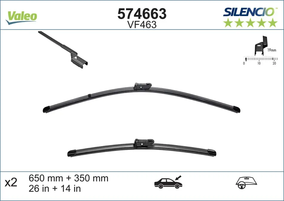 Щетка стеклоочистителя Valeo 574663 (фото 1)