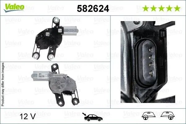 SILNIK WYCIERACZEK VALEO TYг SEAT ARONA/ATECA/IBIZA V/MII, SKODA CITIGO, E-CITIGO/KAMIQ/OCTAVIA IV/SCALA, VW GOLF VII/LOAD UP,/PASSAT B8 11- Valeo 582624 (фото 1)