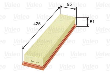 Фільтр повітряний двигуна Valeo 585080