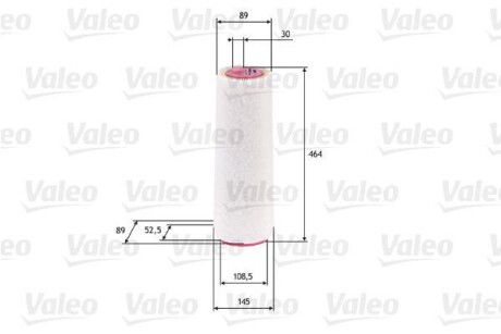 Фільтр повітряний двигуна Valeo 585625