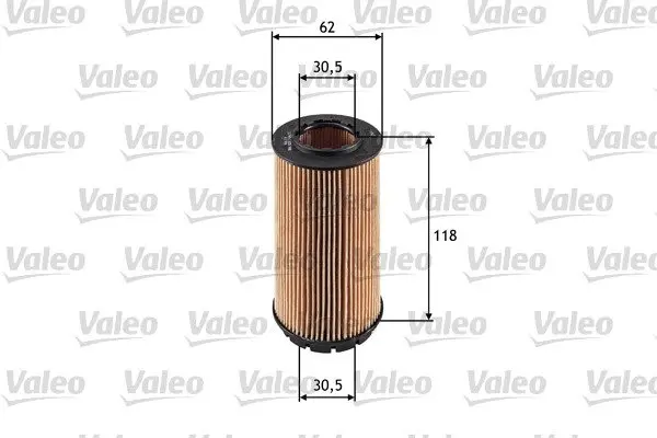 Фільтр масляний CHRYSLER/HYUNDAI/JEEP/KIA Voyager/Santa Fe/Cherokee/Sportage "1,5-2,8 "00-10 Valeo 586525 (фото 1)