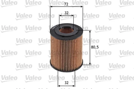 Фільтр масляний BMW 1/3/5/X1/X3/Z4 "1,6-2,0 "01-15 Valeo 586551