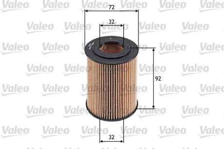 Фільтр масляний CHEVROLET/OPEL Cruze/Astra "1,7 "03>> Valeo 586568