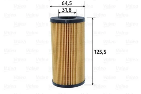 Фільтр масляний VOLVO C30/C70/S40/S60/S80/V40/V50/V60/V70/XC60/XC70 "2,0-2,4 "06-18 Valeo 586594