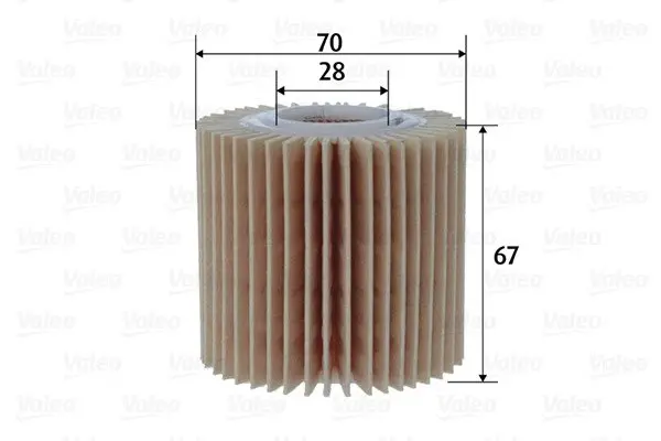 Фільтр масляний TOYOTA Auris/Corolla/IQ/Urban/Verso/Yaris "1,3-1,4 "05-18 Valeo 586606 (фото 1)