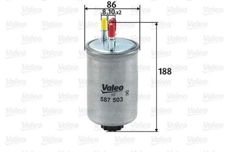 Фільтр паливний FORD/HYUNDAI/SSANGYONG/TATA Mondeo/Terracan/Actyon/Xenon "1,8-2,9 "99>> Valeo 587503