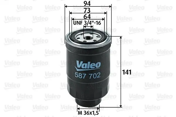 Фільтр паливний CARBODIES/FORD/LDV/LTI/NISSAN FX/Maverick/CUB/TX/Almera "1,7-4,0 "81>> Valeo 587702 (фото 1)