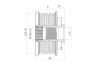 VALEO SSangYong Шків генератора KORANDO, ACTYON 10- Valeo 588440 (фото 1)