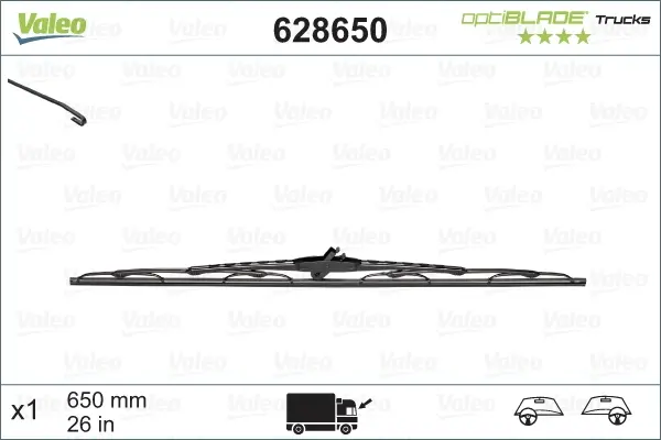Щітка склоочисника 650mm Valeo 628650 (фото 1)