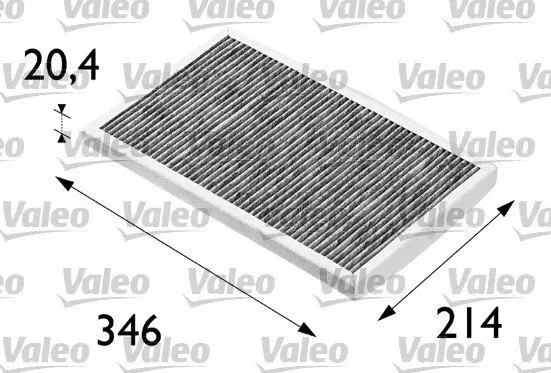 Фільтр салону Audi A6 1.8-2.8 (benzin)/1.9-2.5TDI -05 (вугільний) VALEO Valeo 698684 (фото 1)