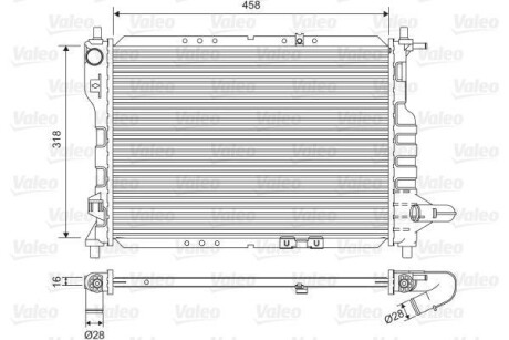 Радіатор системи охолодження Valeo 701598 (фото 1)