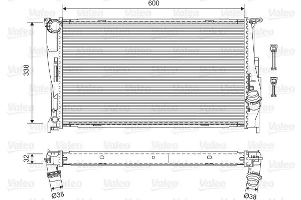 Радіатор охолоджування Valeo 701601 (фото 1)