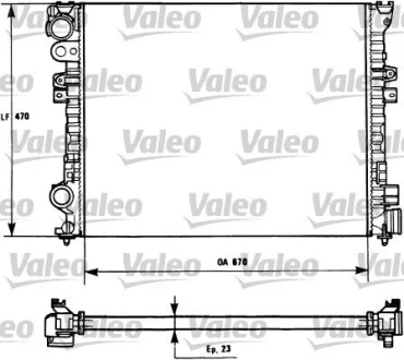 Радіатор охолоджування Valeo 731166
