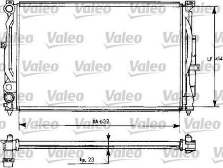 Радиатор, охлаждение двигателя Valeo 731537