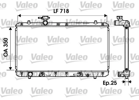 Радіатор охолоджування Valeo 734165