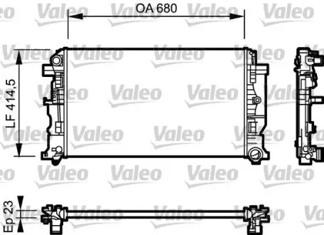 Радіатор воды Valeo 734926