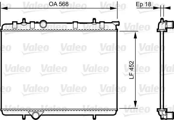 Теплообменник Valeo 735090 (фото 1)