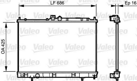 Радіатор Valeo 735201 (фото 1)