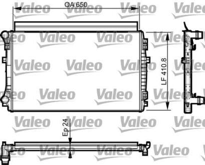 Радіатор AUDI/SKODA/VW A3/Q2/Q3/Karoq/Octavia/Caddy \'\'12>> Valeo ="735558"