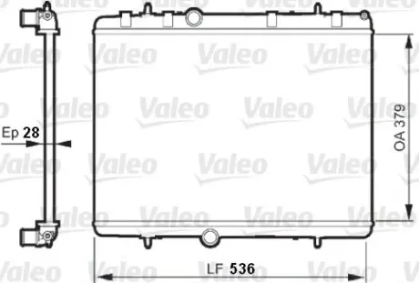 Радіатор системи охолодження Valeo 735608