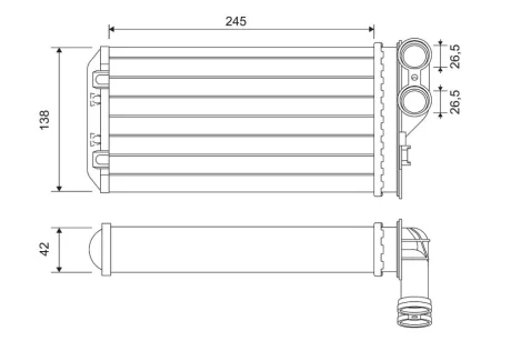 Радиатор печки Valeo 811503
