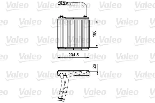 Радіатор пічки MB E-class (W211) 02-08 VALEO Valeo 811526 (фото 1)