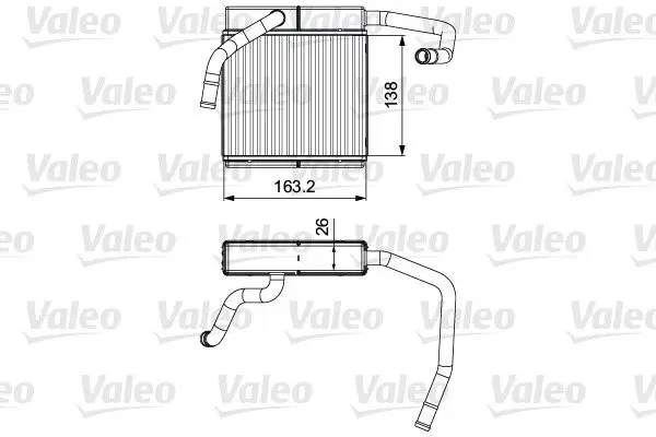 Радіатор обігрівача Valeo 811552 (фото 1)