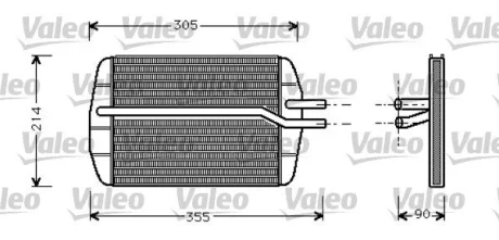 Радіатор обігрівача Valeo 812272