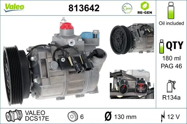 VALEO Компресор кондиціонера Valeo 813642 (фото 1)