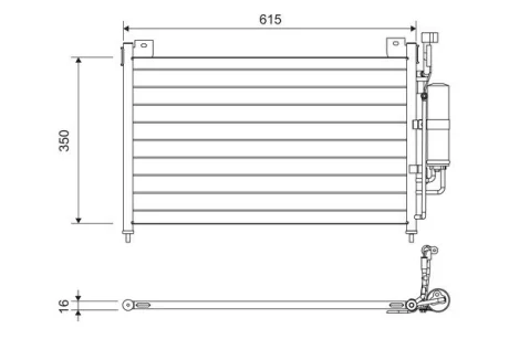 Радиатор кондиционера Valeo 814038