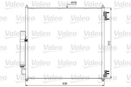 Радіатор кондиціонера Valeo 814053 (фото 1)