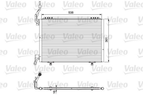 Радіатор кондиціонера Valeo 814075