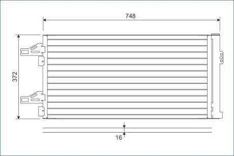 Радіатор кондиціонера Valeo 814085