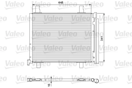 Радиатор кондиционера Valeo 814168