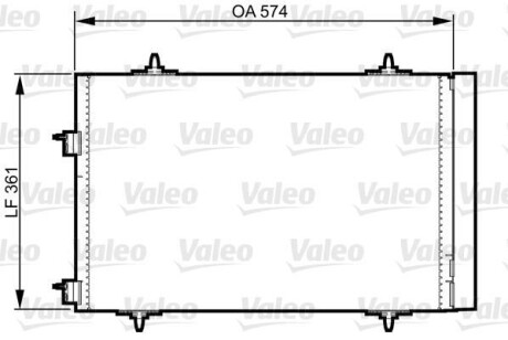 Конденсатор, кондиционер Valeo 814365