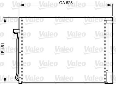 Конденсатор кондицiонера BMW X5(E70,F15) &quot;06-19 Valeo 814367 (фото 1)