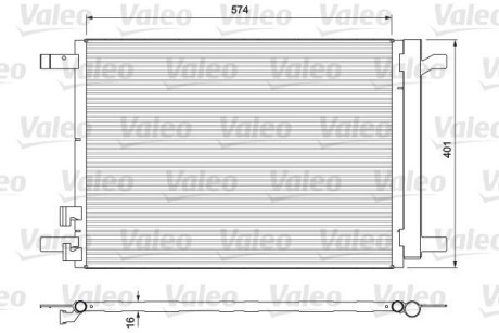 Радіатор кондиціонера Valeo 814375 (фото 1)