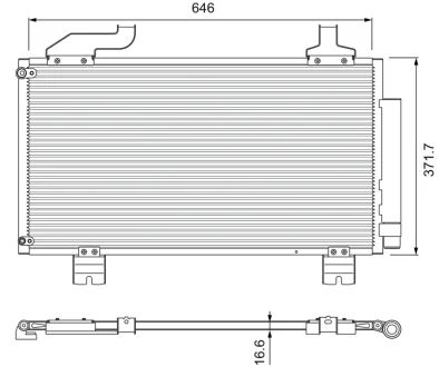 Радіатор кондиціонера Valeo 814417
