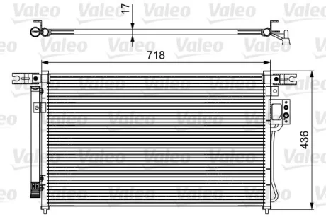 Радіатор кондиціонера Valeo 814425