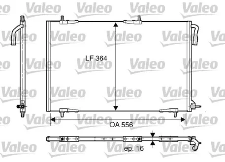 Радіатор кондиціонера Valeo 818000